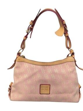 Dooney & Bourke Pink Signature Logo Shoulder Bag